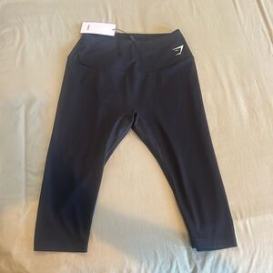 Gymshark training cropped leggings - black (Medium)